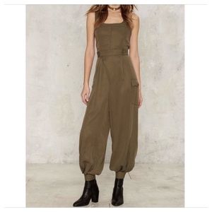 GREEN CARGO JUMPSUIT